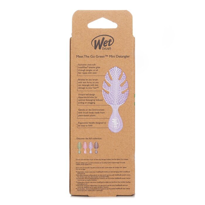 Wet Brush Go Green Mini Detangler - # Purple 1pc