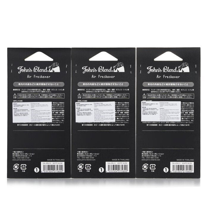 John's Blend Air Freshener - White Musk 1pcs