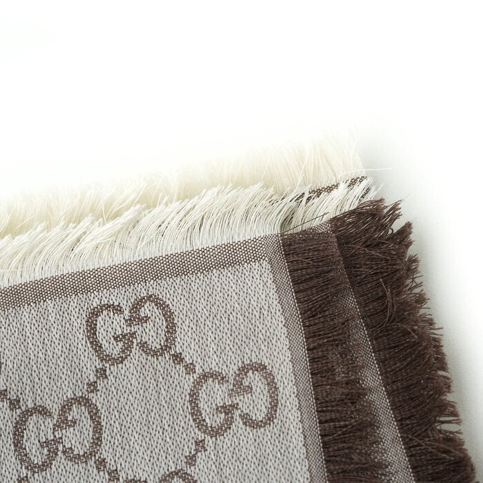 Gucci Square Scarf 281942 Beige/L. Brown Beige/L. Brown