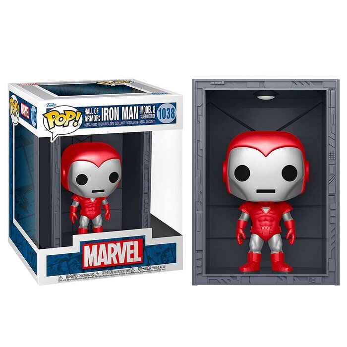 Funko POP! Deluxe: Marvel Ironman MK8 Silver Centurion Toy Figures 21x17x14cm
