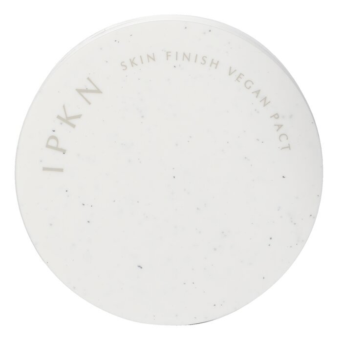 IPKN Skin Finish Vegan Pact - # 21 Nude Beige(Exp Date:4/1/2026) 12g+12g Refill