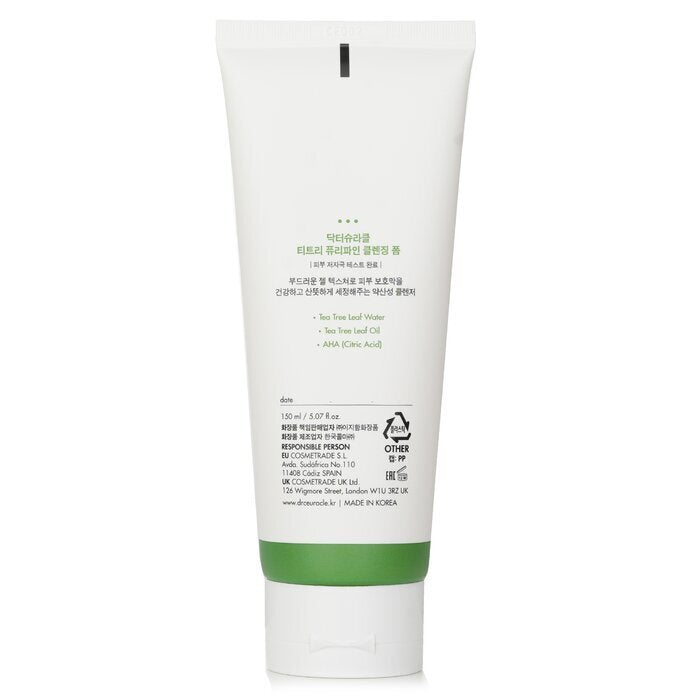 Dr.Ceuracle Tea Tree Purifine 30 Cleansing Foam (Exp. Date 25 Nov 2025) 150g/5.07oz