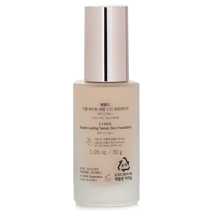 Etude House Double Lasting Serum Skin Foundation SPF 27 - # 17N1 Neutral Vanilla (Exp. Date 02 May 2026) 30g/1.05oz