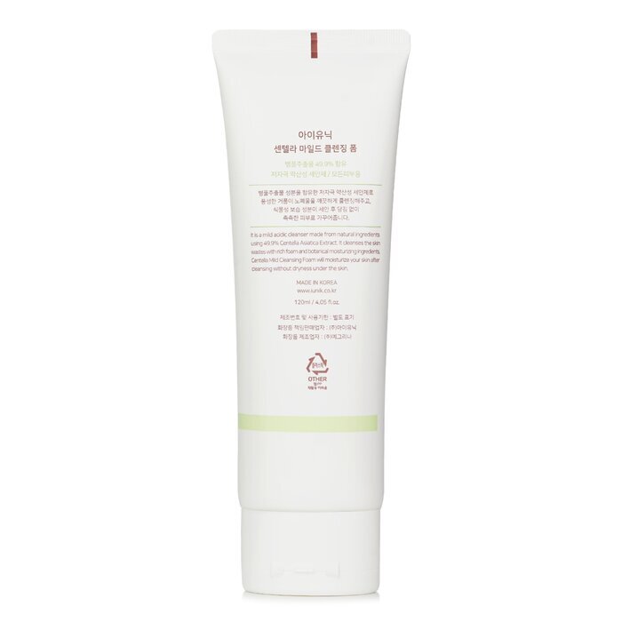 iUNIK Centella Mild Cleansing Foam (Exp. Date 18 May 2026) 120ml/4.05oz