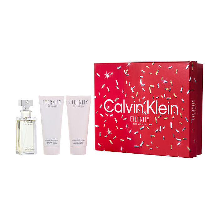 Calvin Klein Eternity Eau De Parfum Spray 30ml/1.7oz & Body Lotion 90ml/3.4oz & Shower Gel 90ml/3.4oz