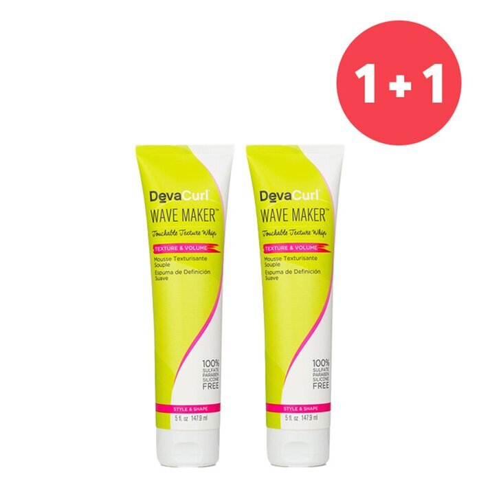 DevaCurl 【1+1 Set】Wave Maker (Touchable Texture Whip - Texture & Volume) 147.9ml/5oz
