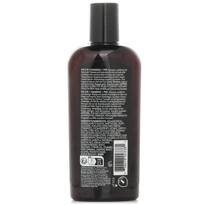 American Crew 3-in-1 Chamomile + Pine Shampoo, Conditioner And Body Wash 250ml/8.4oz