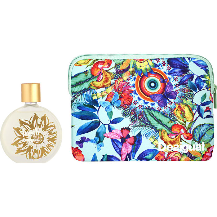 Desigual Fresh Eau De Toilette Spray 3.3 & Vanity Case