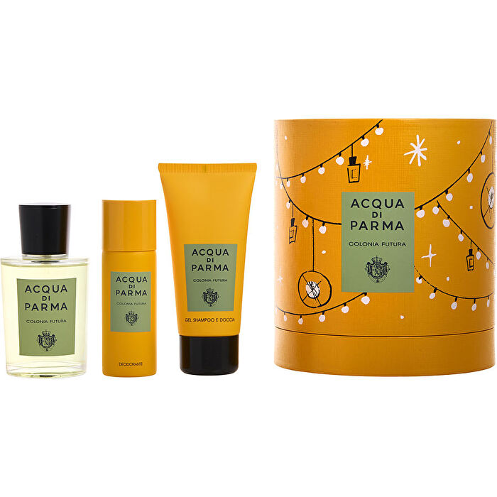 Acqua Di Parma Colonia Futura Eau De Cologne Spray 90ml/3.4oz & Deodorant Spray 30ml/1.7oz & Hair & Body Showerl Gel 60ml/2.5oz