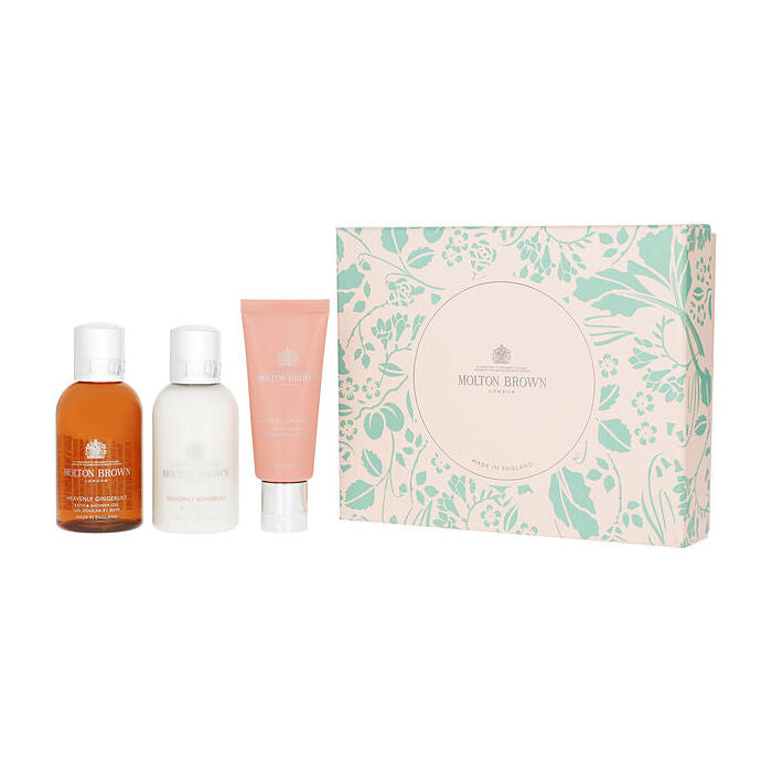 Molton Brown Heavenly Gingerlily Set: Bath & Shower Gel 90ml/3.4oz & Body Lotion 90ml/3.4oz & Hand Cream 30ml/1.3oz 3pcs
