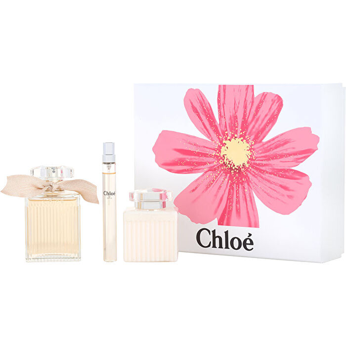 Chloe Eau De Parfum Spray 90ml/3.4oz & Body Lotion 90ml/3.4oz & Eau De Parfum Spray 0.33oz
