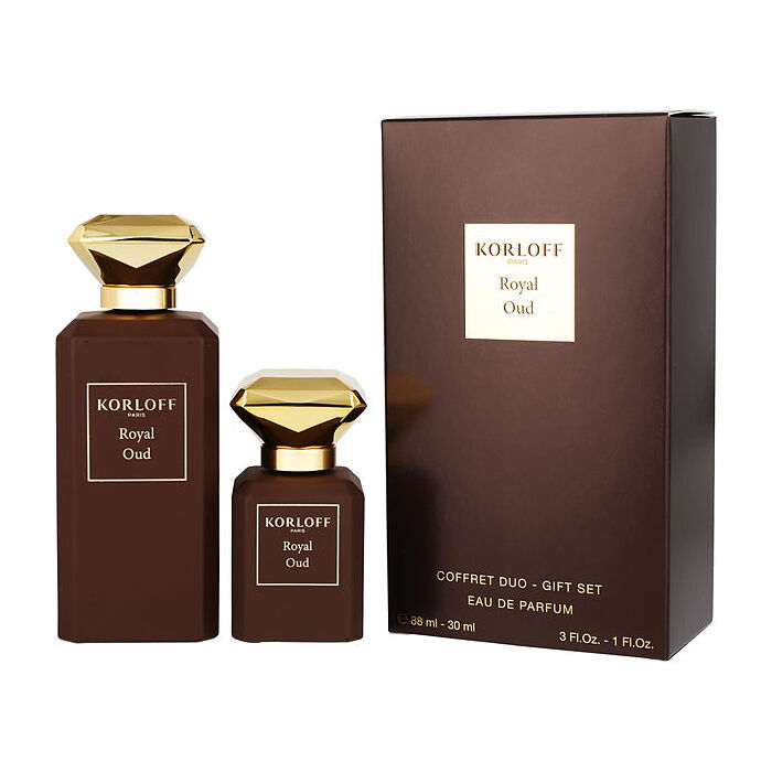 Korloff Royal Oud Eau De Parfum Spray 90ml/3oz & Eau De Parfum Spray 30ml/1oz