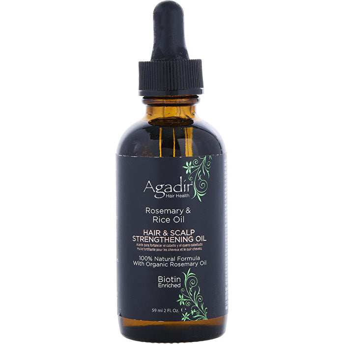 Agadir Rosemary & Rice Water Hair & Scalp Strenghtening Oil 60ml/2oz