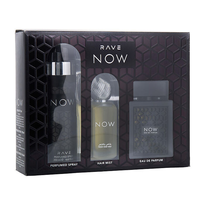 Rave Now Eau De Parfum Spray 90ml/3.4oz & Perfumed Spray 180ml/6.67oz & Fresh Hair Mist 30ml/1.7oz