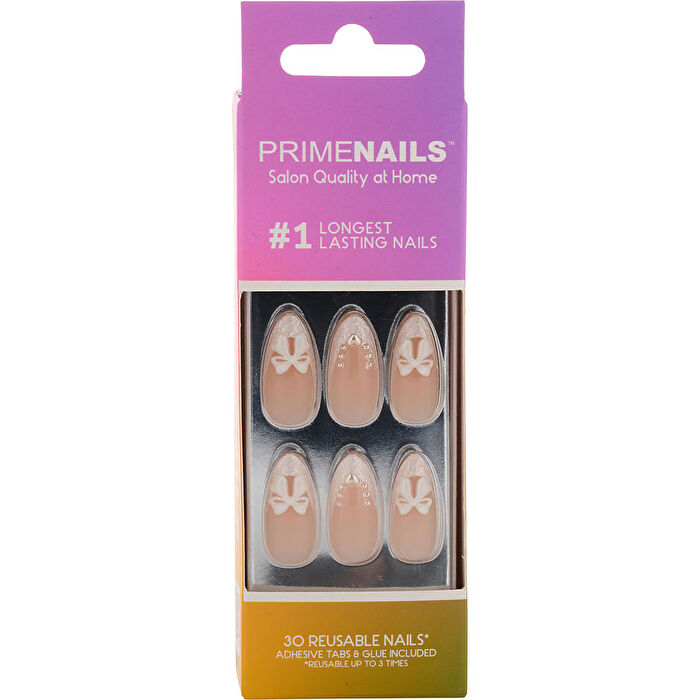 Prime Nails Reusable Nail Set - #classic French Tip 30ct