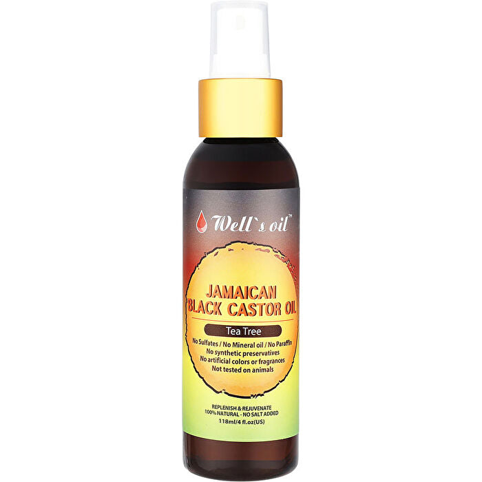 Well's Oil Jamaican Black Castor Oil Spray - Tea Tree 120ml/4oz