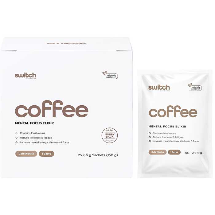 Coffee Mental Focus Elixir Cafe Mocha 25pk