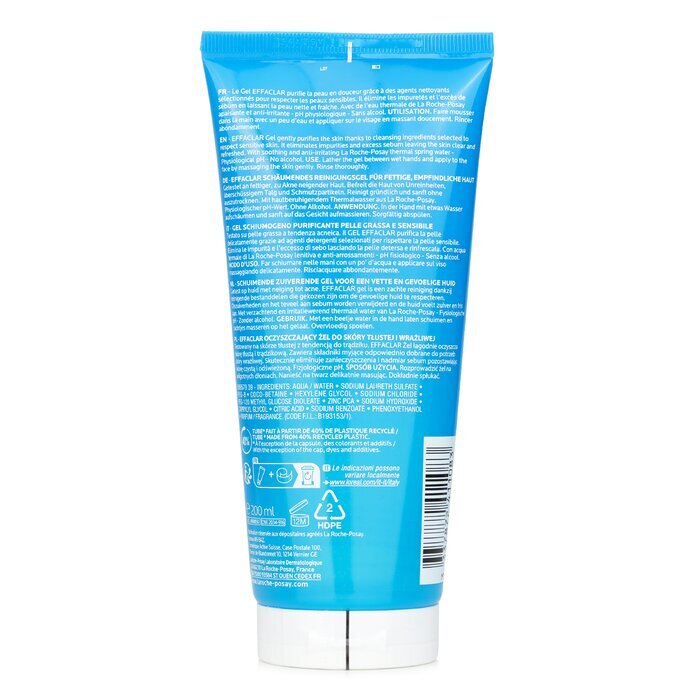 La Roche Posay Effaclar Purifying Foaming Gel(Random Packaging) (Exp. Date 31 July 2026) 200ml/6.76oz