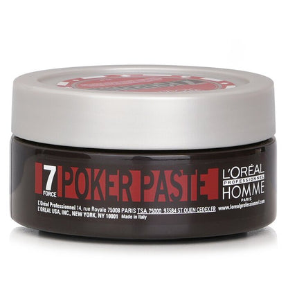 L'Oreal Professionnel Homme Poker Paste (Reworkable Compact Paste, Extreme Hold)(Random Packaging) 75ml/2.5oz