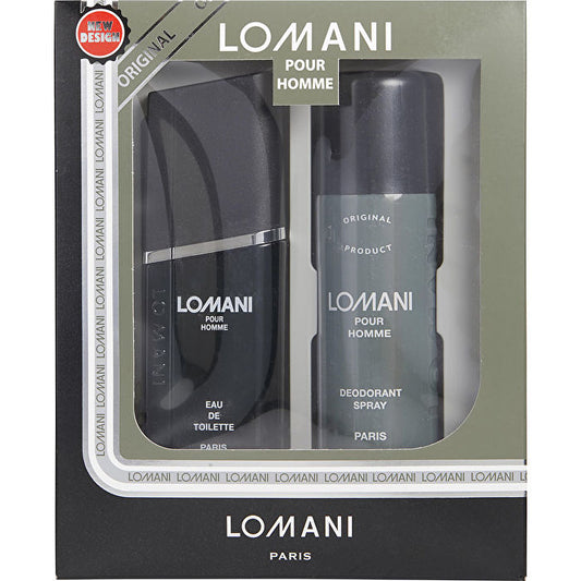 Lomani Eau De Toilette Spray 100ml/3.3oz & Deodorant Spray 200ml/6.6oz