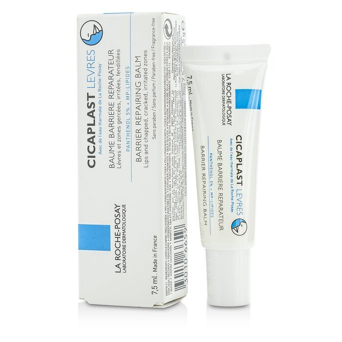 La Roche Posay Cicaplast Levres Barrier Repairing Balm - For Lips & Chapped, Cracked, Irritated Zone (Exp Date: 1/6/2026) 7.5ml/0.25oz