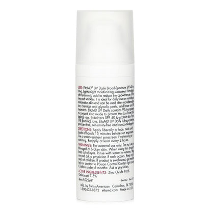 EltaMD UV Daily Moisturizing Facial Sunscreen SPF 40 - For Normal, Combination & Post-Procedure Skin - Tinted (Random Packaging) 48g/1.7oz