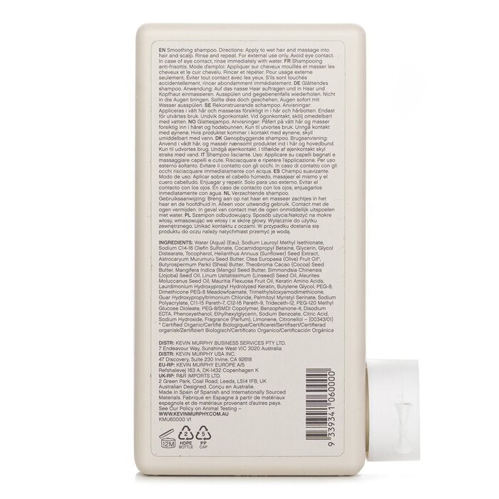 Kevin Murphy Smooth.Again.Wash (Smoothing Shampoo - For Thick, Coarse Hair) 250ml/8.4oz