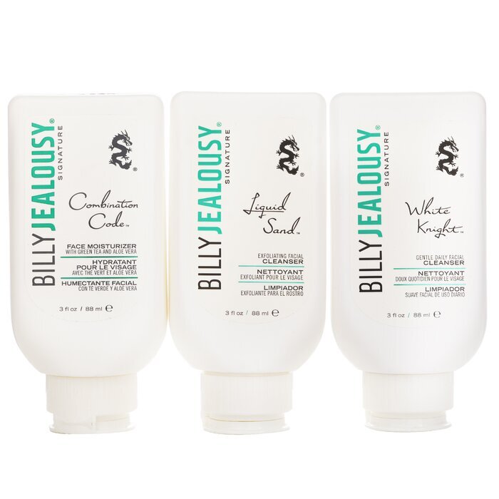 Billy Jealousy Face3Some Kit: Face Moisturizer 88ml + Exfoliating Facial Cleanser 88ml + Gentle Daily Facial Cleanser 88ml 3pcs