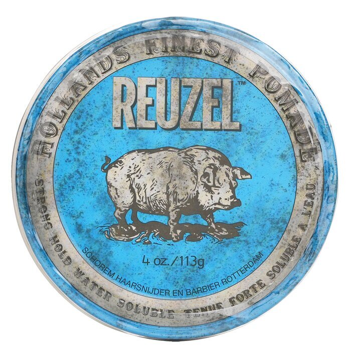 Reuzel Blue Pomade (Strong Hold, Water Soluble) 113g/4oz