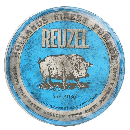 Reuzel Blue Pomade (Strong Hold, Water Soluble) 113g/4oz