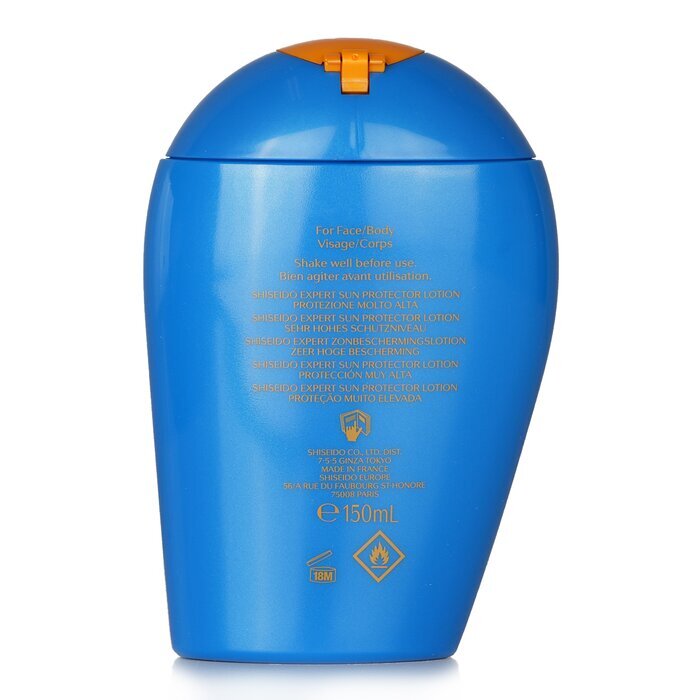 Shiseido Expert Sun Protector SPF 50+UVA Face & Body Lotion (Turns Invisible, Very High Protection, Very Water-Resistant) 150ml/5.07oz