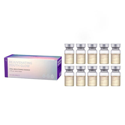 Natural Beauty (USE WITH MACHINE) Rejuvenating Youth Glow Vital Brightening Essence (Exp Date: 01/2026) 10x 5ml/0.17oz