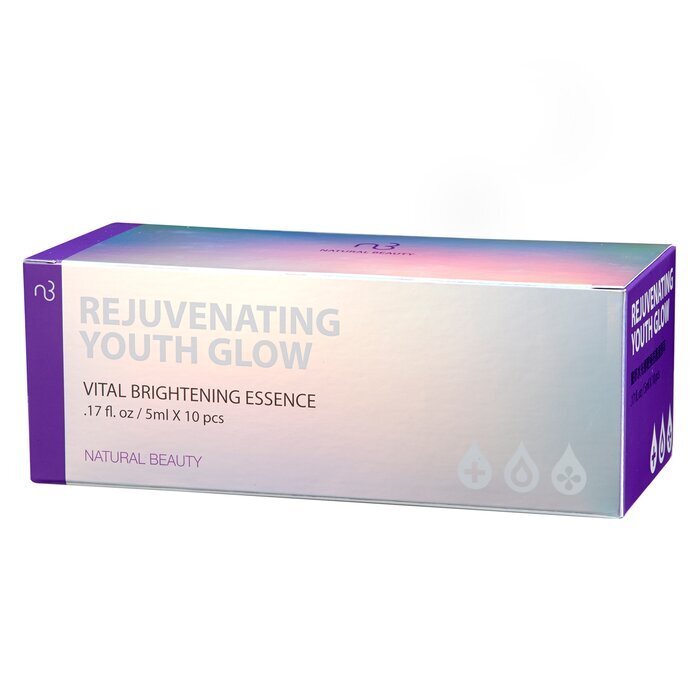 Natural Beauty (USE WITH MACHINE) Rejuvenating Youth Glow Vital Brightening Essence (Exp Date: 01/2026) 10x 5ml/0.17oz