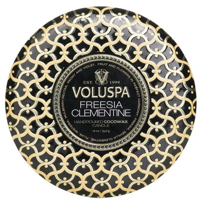 Voluspa 3 Wick Decorative Tin Candle - Freesia Clementine 340g/12oz
