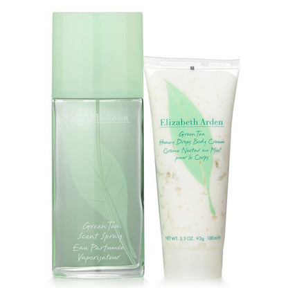 Elizabeth Arden Green Tea Coffret: Eau Parfumee Spray 100ml/3.3oz + Honey Drops Body Cream 100ml/3.3oz 2pcs