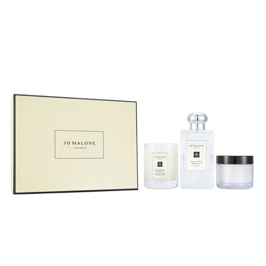 Jo Malone English Pear & Freesia Coffret: Cologne Spray 100ml/3.4oz + Body Cream 50ml/1.7oz + Scented Candle 4.78cm/1.88inches (Height) 3pcs