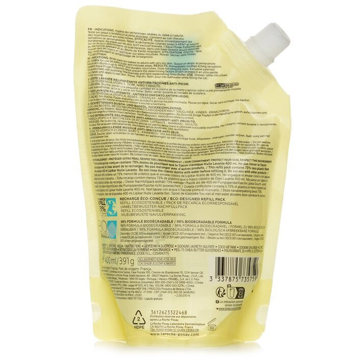 La Roche Posay Lipikar AP+ Anti-Irritation Cleansing Oil Eco-Refill 400ml/13.3oz