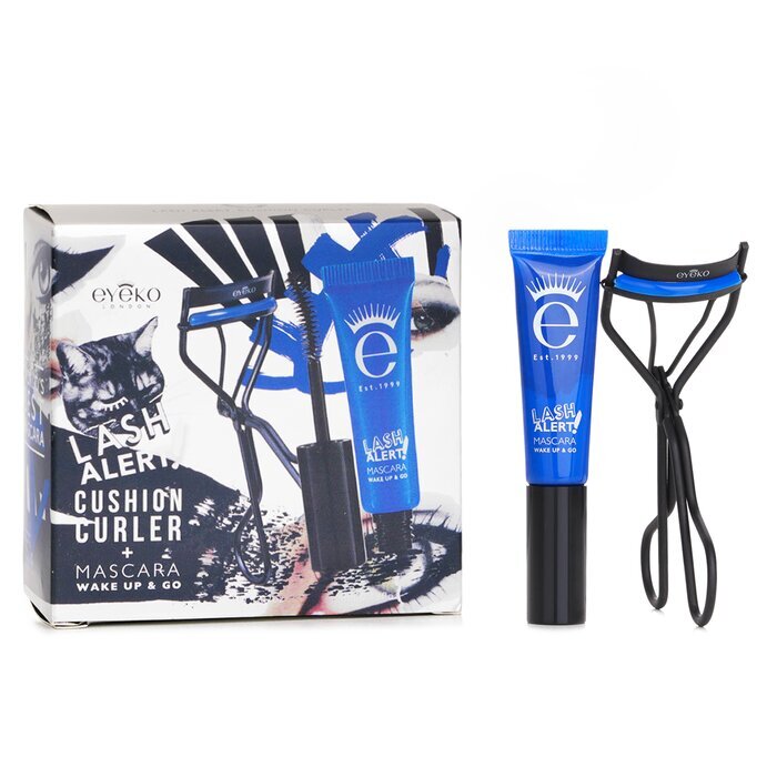 Eyeko Lash Alert Cushion Curler & Mascara Set: Curler + Mascara 4ml 2pcs