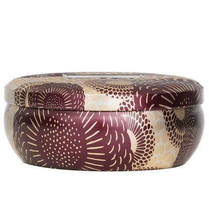 Voluspa 3 Wick Decorative Tin Candle - Gilt Pomander & Hinoki 340g/12oz