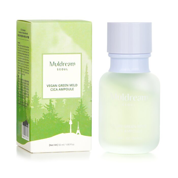 Muldream Vegan Green Mild Cica Ampoule (Exp. Date 15 May 2026) 55ml/1.85oz