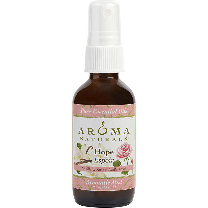 Aroma Naturals Hope Aromatherapy Aromatic Mist Spray Combines The Essential Oils Of Vanilla & Rose 60ml/2oz