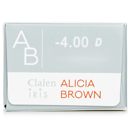 Clalen 1 Day Iris Alicia Brown Color Contact Lenses - - 4.00 30pcs