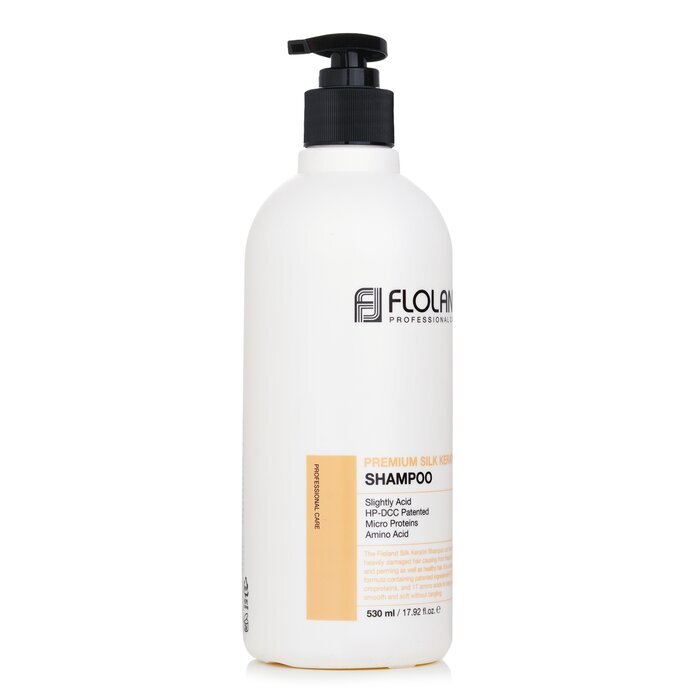 Floland Premium Silk Keratin Shampoo (Exp. Date 18 Jan 2026) 530ml/17.92oz