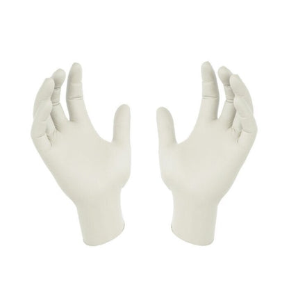 KQ Protos - Latex Examination Gloves -white (M) M