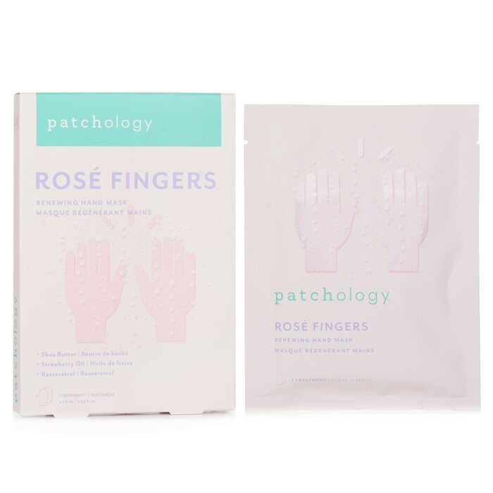 Patchology Rose Fingers Renewing Hand Mask 8ml/0.27oz