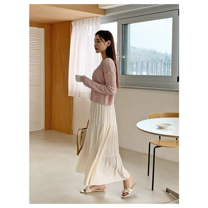 Trendywhere Tiered Flare Long Skirt Free (XS-M)