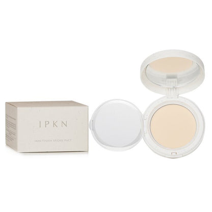 IPKN Skin Finish Vegan Pact - # 21 Nude Beige(Exp Date:4/1/2026) 12g+12g Refill