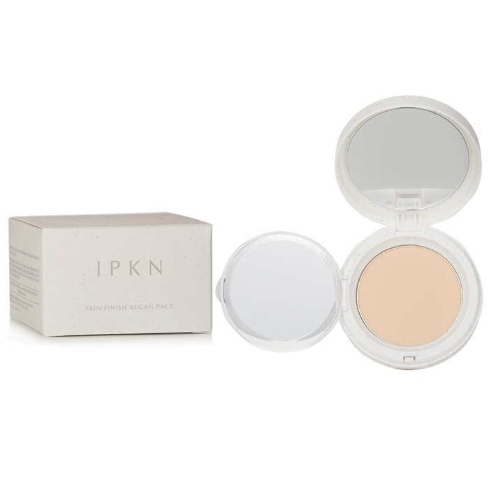 IPKN Skin Finish Vegan Pact - # 23 Natural Beige(Exp Date:4/1/2026) 12g+12g Refill