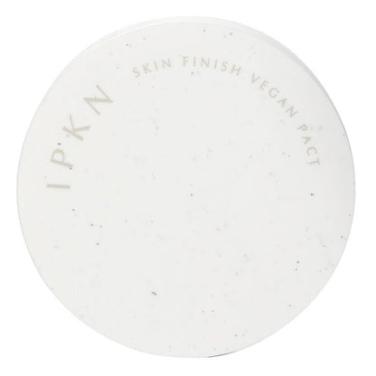 IPKN Skin Finish Vegan Pact - # 23 Natural Beige(Exp Date:4/1/2026) 12g+12g Refill