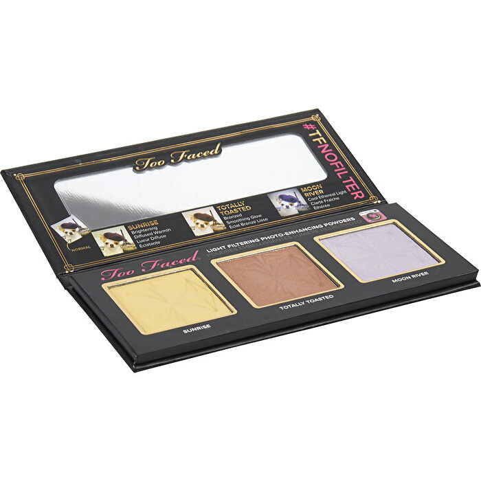 Too Faced #tfnofilter Selfie Powders Light Filtering Photo-enhancing Powders Palette (3x Powders-sunrise Totally Toasted Moon River)